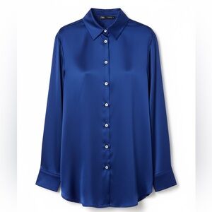 Zara Women's Blue Silk shirt